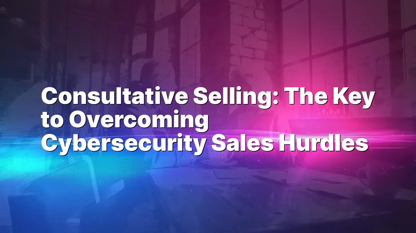 Consultative Selling: The Key to Overcoming Cybersecurity Sales Hurdles