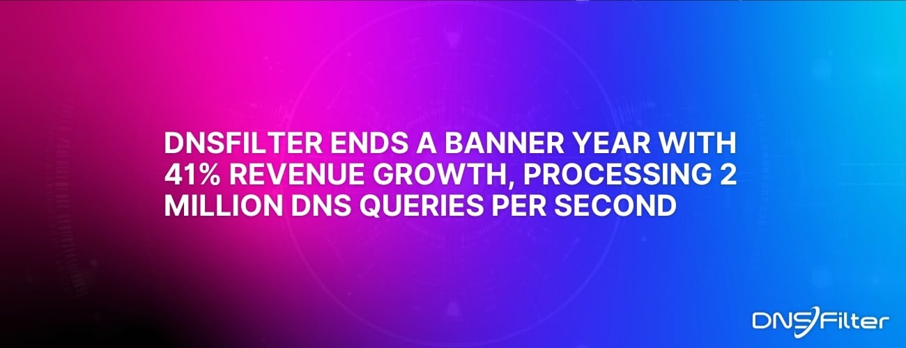 DNSFilter Wraps 2024 with 41% Revenue Growth, Processing 2 Million DNS Queries Per Second